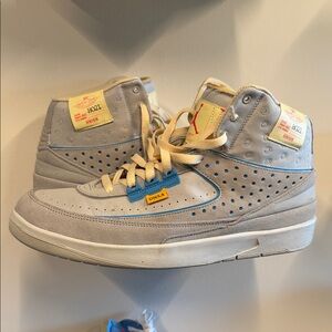 Jordan 2 Retro SP High - Union Grey Fog Size 13